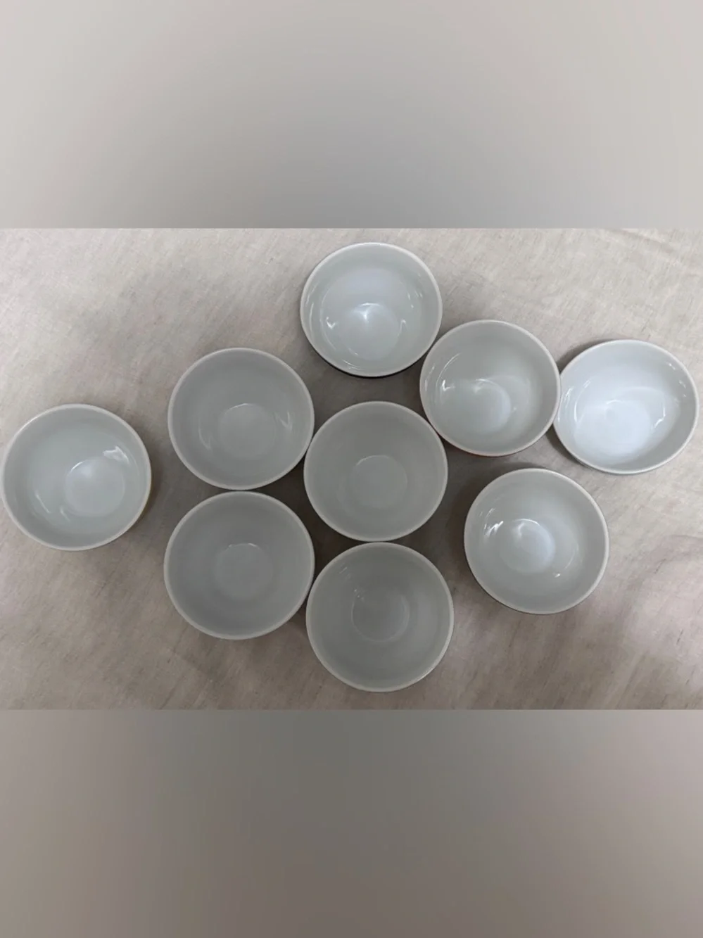 Set of 10 Multicolored Crate and Barrel 4” Bowls